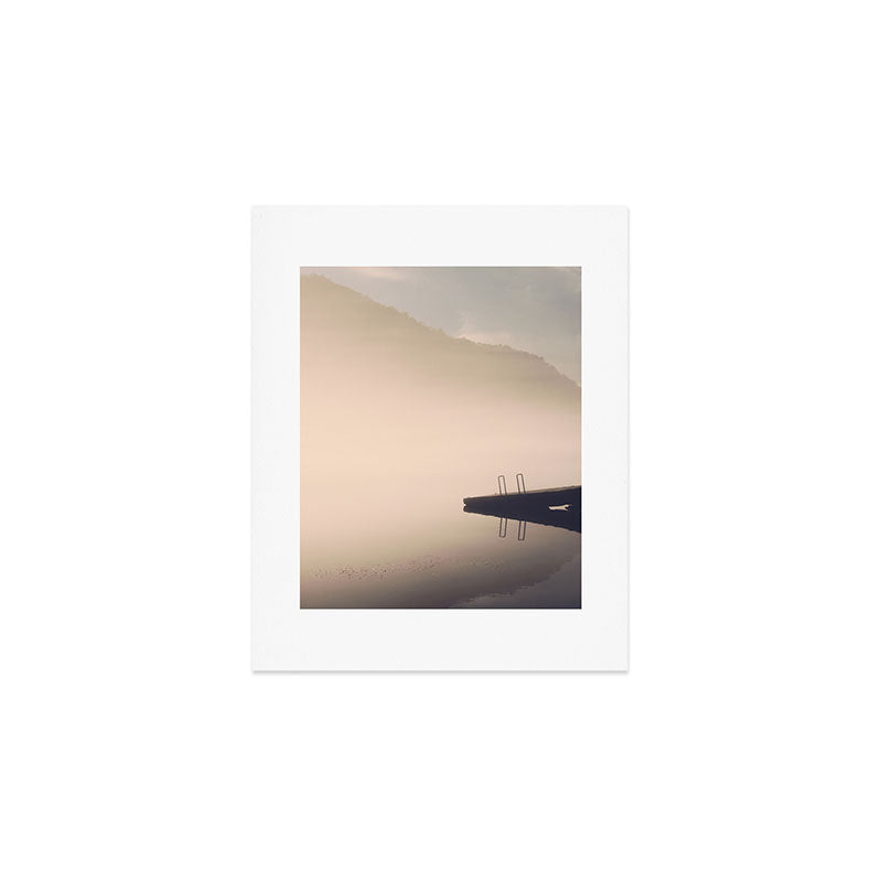 Morning Fog On The Little Tennessee River - Smoky Mountains Art Print Gallery Image 1
