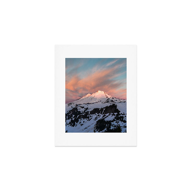Mount Baker Mountain Adventure Sunset - Nature Photography Art Print Gallery Image 1