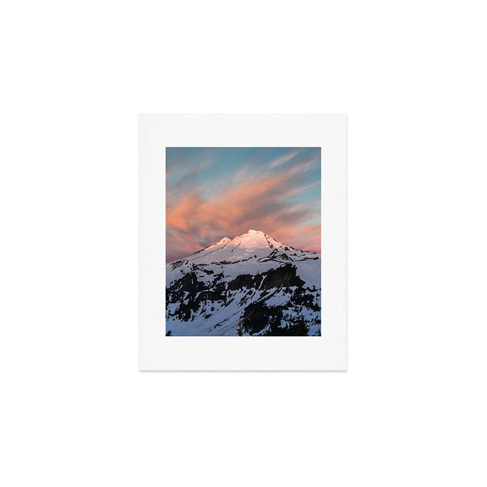 Mount Baker Mountain Adventure Sunset - Nature Photography Art Print Gallery Image 1