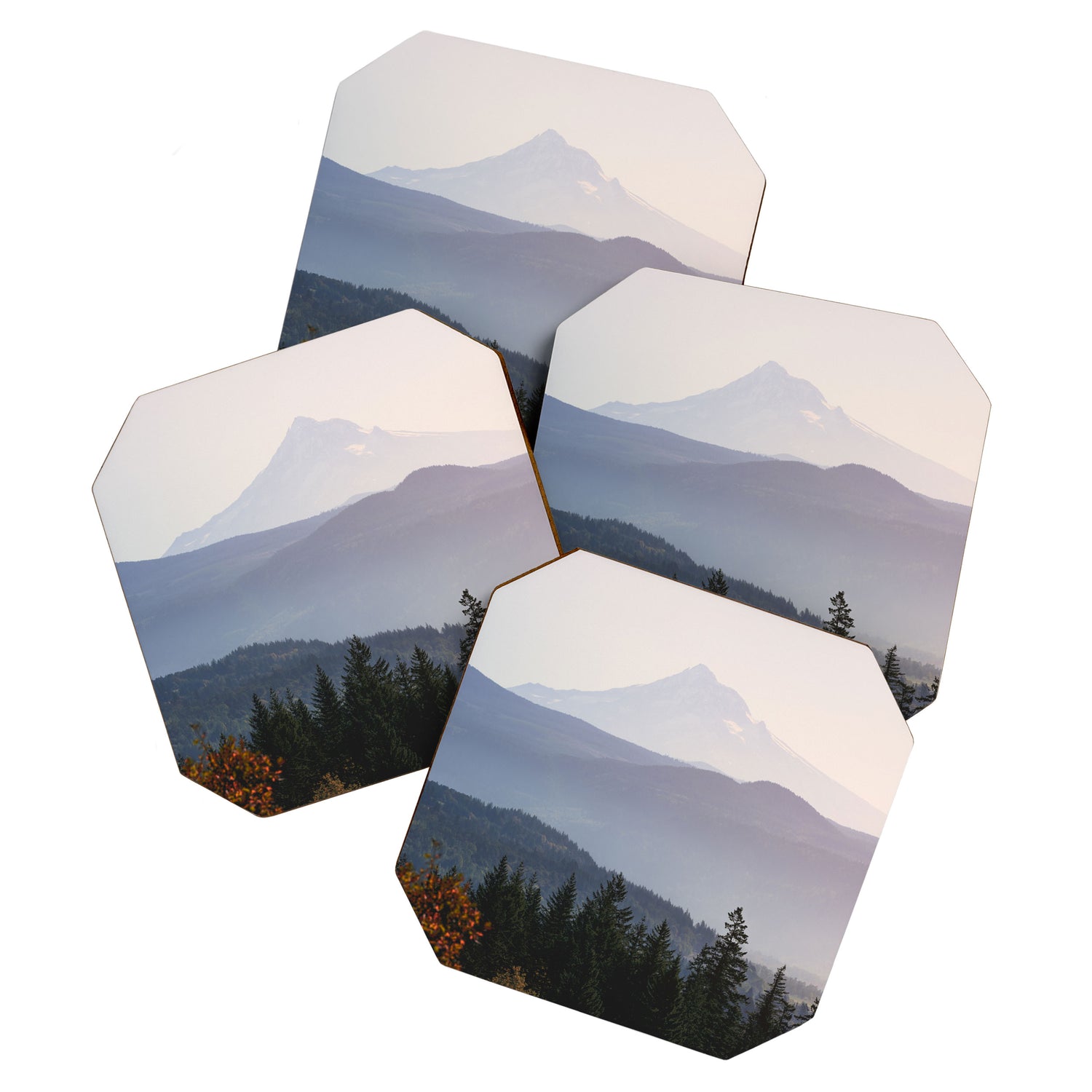 Mount Hood over the Columbia River Gorge Coaster Gallery Image 1