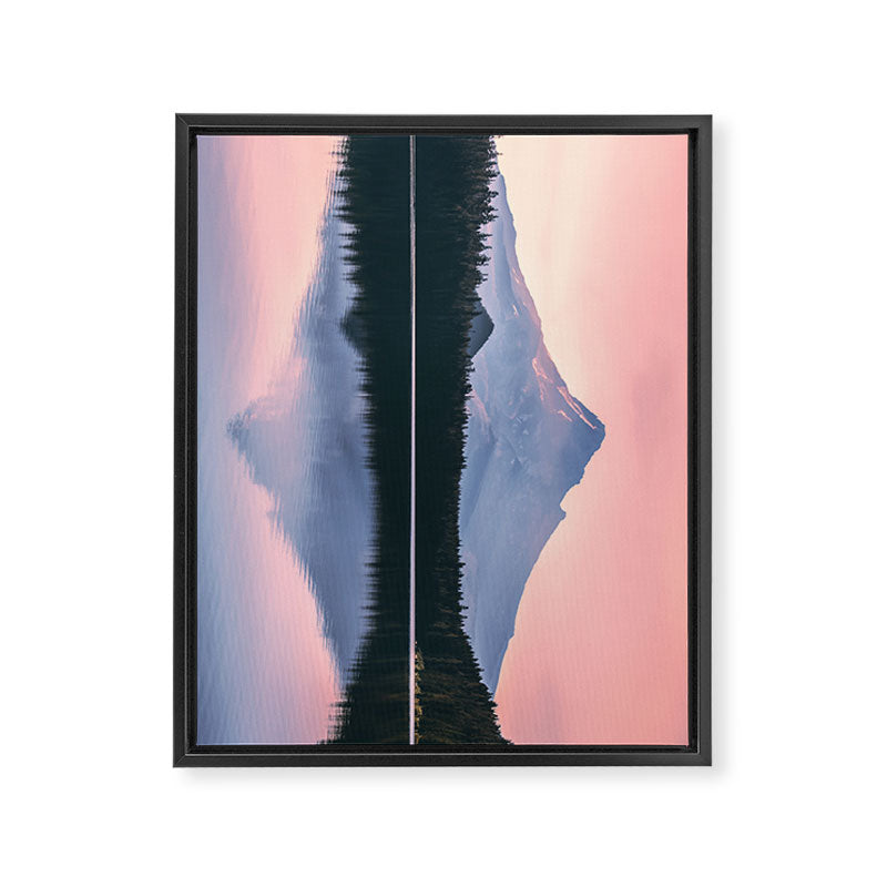 Mount Hood Pastel Sunset - Cascade Mountain Adventure Framed Canvas Print Gallery Image 6