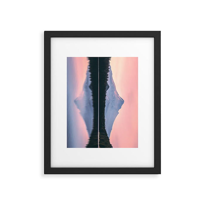Mount Hood Pastel Sunset - Cascade Mountain Adventure Framed Art Print Gallery Image 1