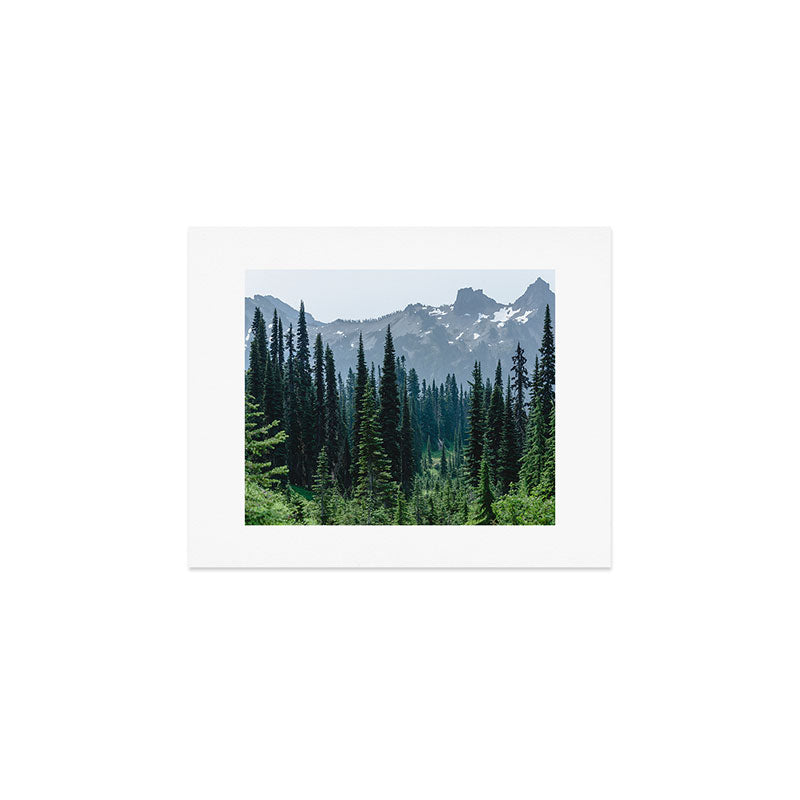 Mount Rainier Adventure III - Pacific Northwest Mountain Forest Wanderlust Art Print Gallery Image 1