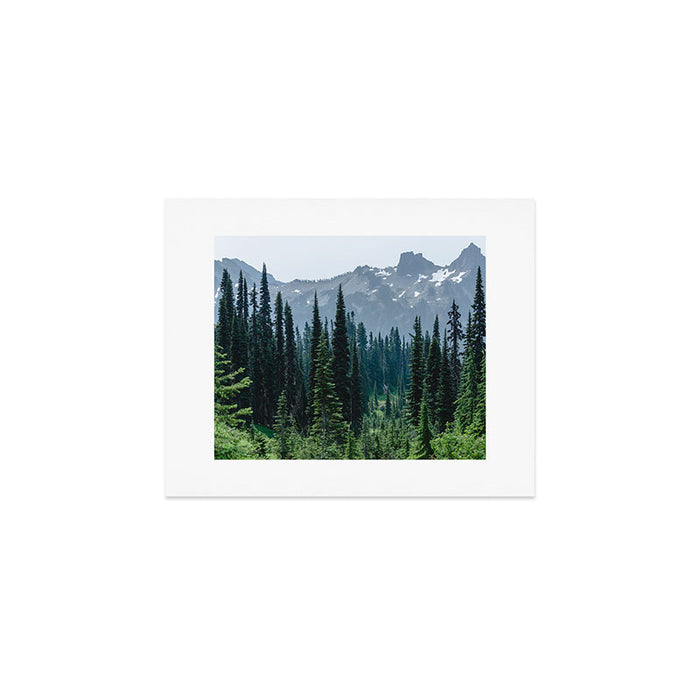 Mount Rainier Adventure III - Pacific Northwest Mountain Forest Wanderlust Art Print Gallery Image 1