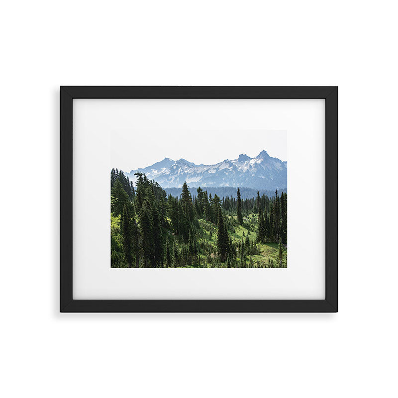Mount Rainier Adventure - Pacific Northwest Mountain Forest Wanderlust Framed Art Print Gallery Image 5