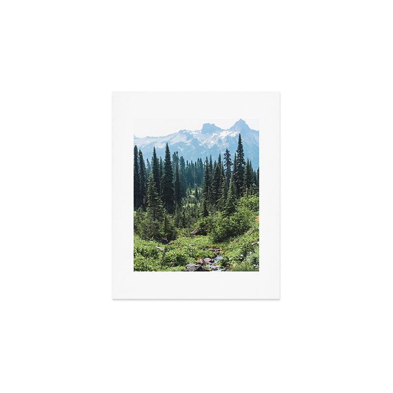 Mount Rainier Classic Mountain Meadow - 129/365 Nature Photography Art Print Gallery Image 1