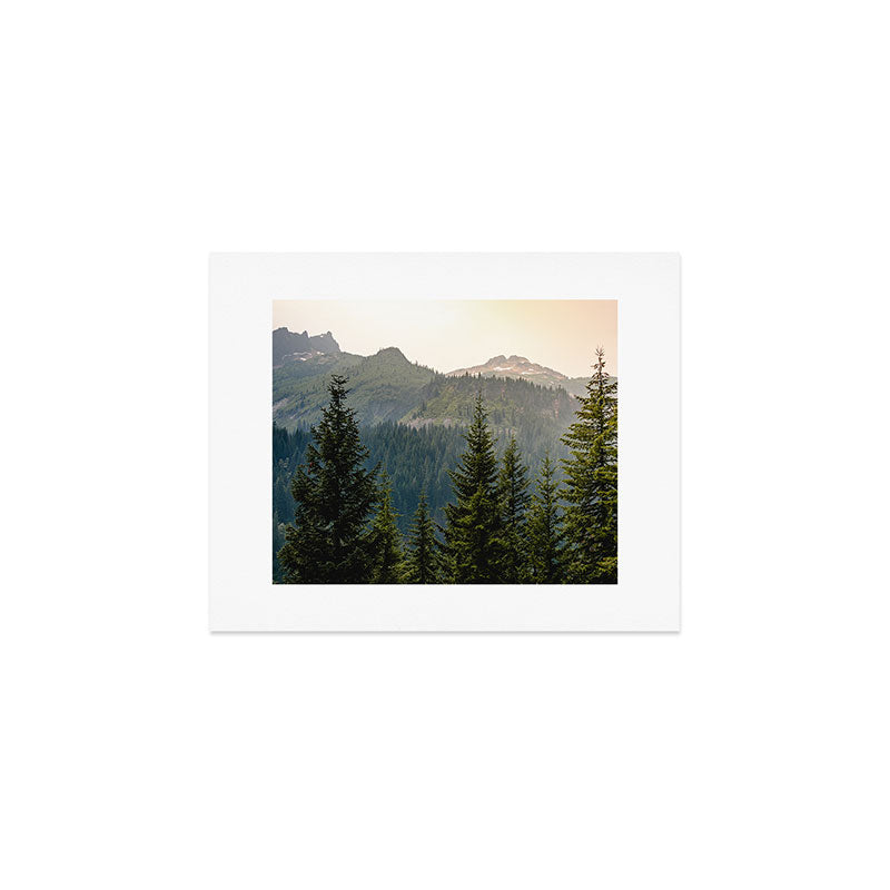 Mount Rainier Summer Adventure II - Pacific Northwest Mountain Landscape Art Print Gallery Image 1