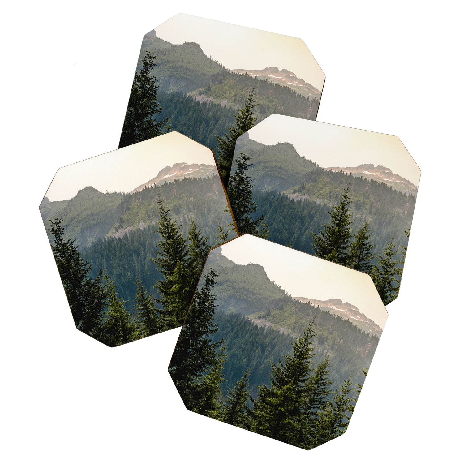 Mount Rainier Summer Adventure II - Pacific Northwest Mountain Landscape Coaster Gallery Image 1