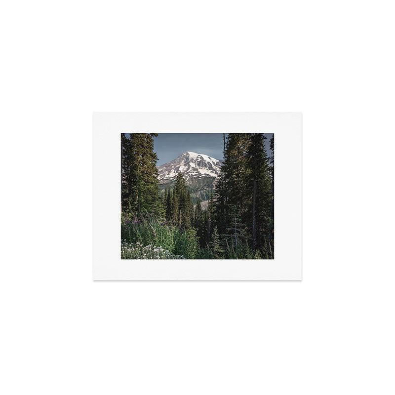 Mount Rainier Wanderlust II - Pacific Northwest Mountain Adventure Art Print Gallery Image 1