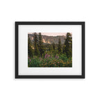 Mount Rainier Wildflower Adventure VI - Pacific Northwest Mountain Forest Wanderlust Framed Art Print Gallery Image 5