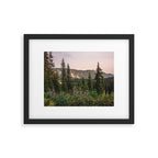 Mount Rainier Wildflower Adventure VII - Pacific Northwest Mountain Forest Wanderlust Framed Art Print Gallery Image 5