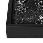 Mountain Lake Forest Black and White Nature Photography Framed Canvas Print Gallery Image 3