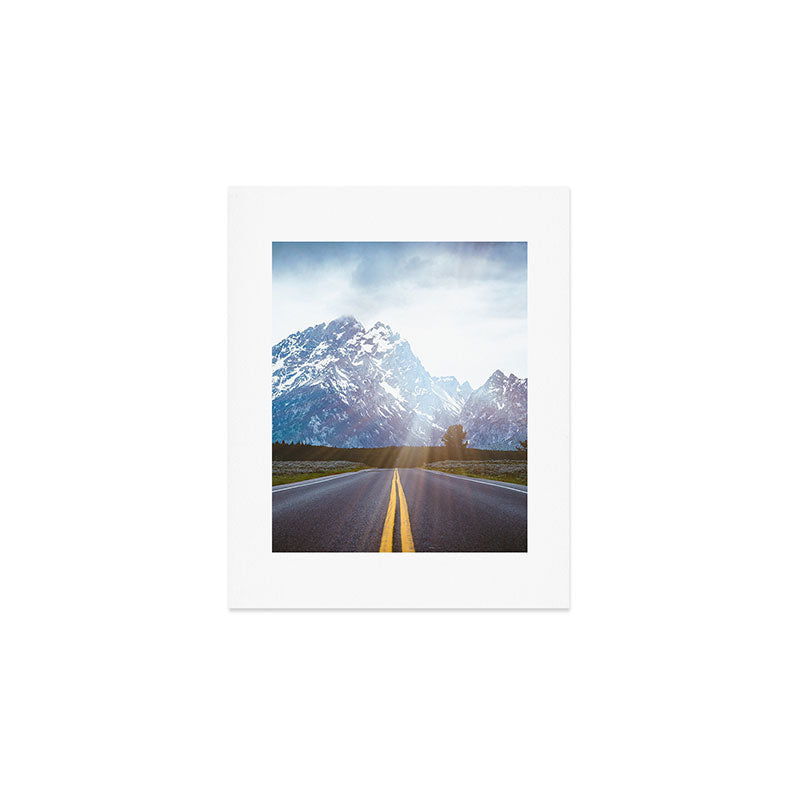 Mountain Road - Grand Tetons Nature Landscape Photography Art Print Gallery Image 1