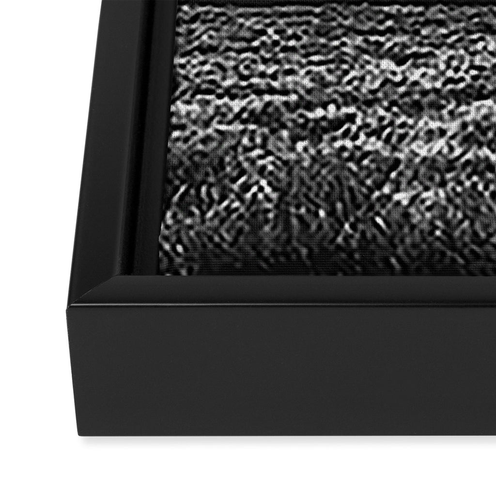Mountain Summer Escape - Black and White Tetons Framed Canvas Print Gallery Image 3