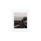 Mountain Tourist Binoculars Black and White Art Print Gallery Image 1