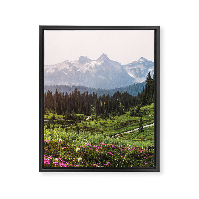 Mountain Wildflower Hiking Highs - 74/365 Framed Canvas Print Gallery Image 1