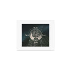 Mountains Compass Milky Way Woods Gold Art Print Gallery Image 1