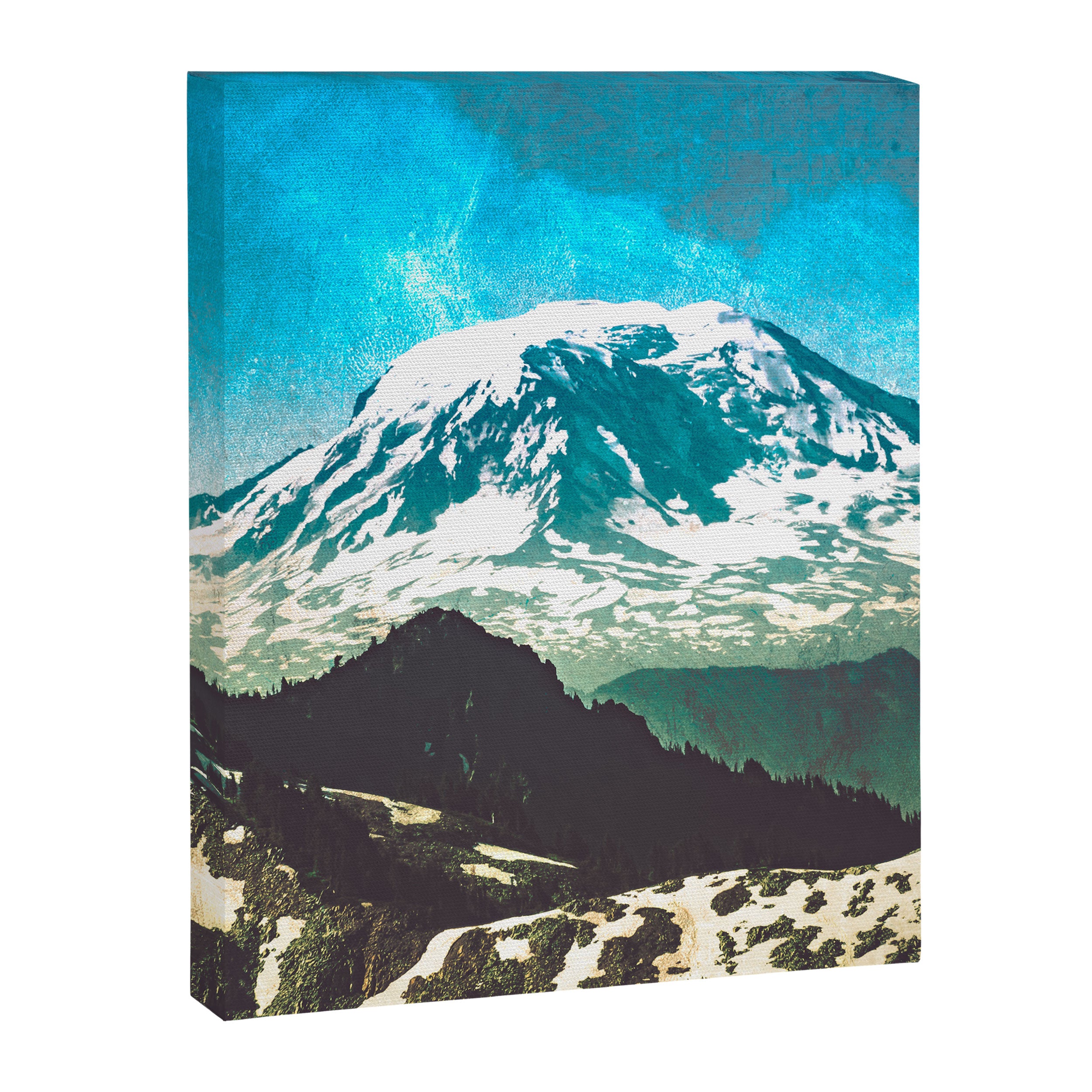 Mt Adams from Mt Rainier Washington State - Nature Photography Canvas Print Gallery Image 6