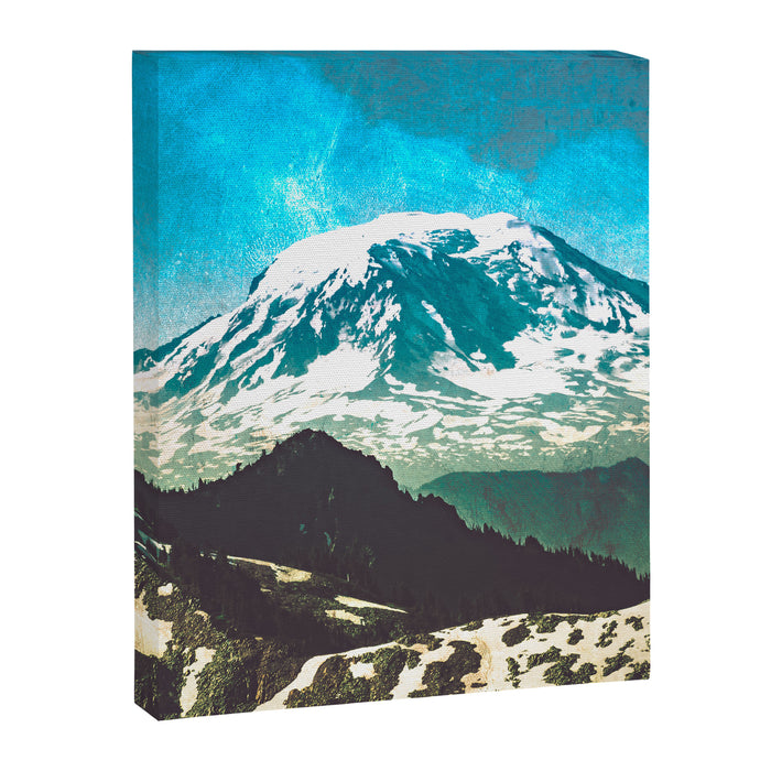 Mt Adams from Mt Rainier Washington State - Nature Photography Canvas Print Gallery Image 1