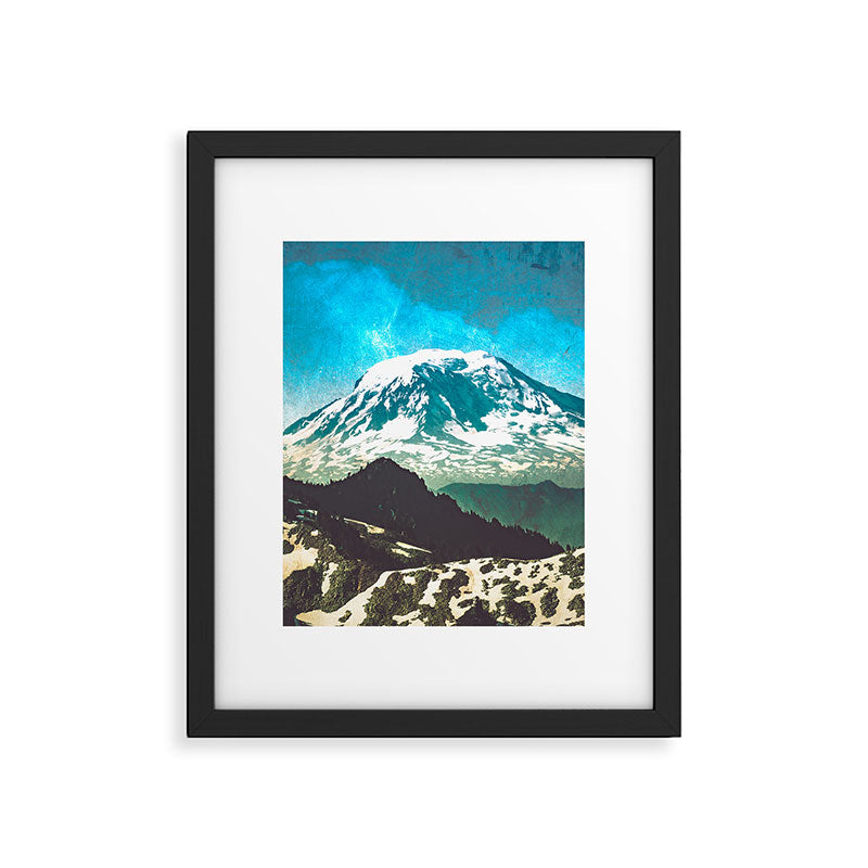 Mt Adams from Mt Rainier Washington State - Nature Photography Framed Art Print Gallery Image 5