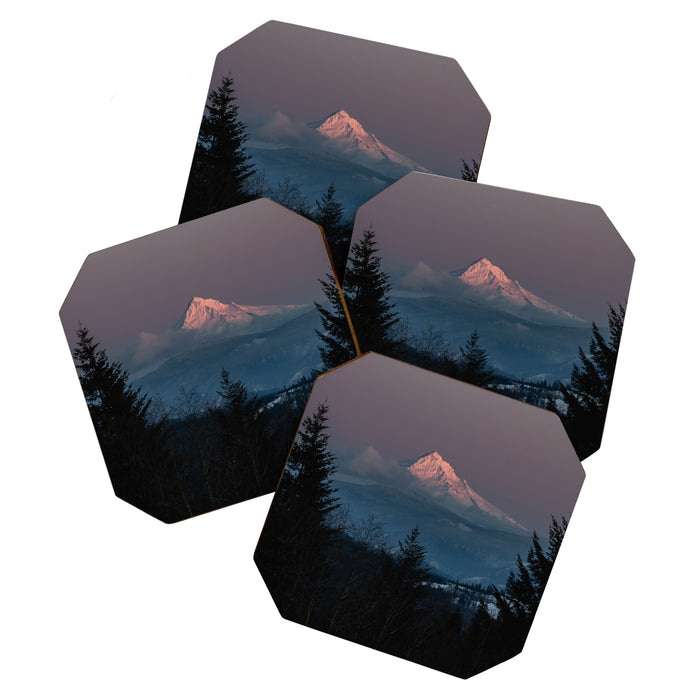 Mt. Hood Forest Mountain - Nature Photography Coaster Gallery Image 1