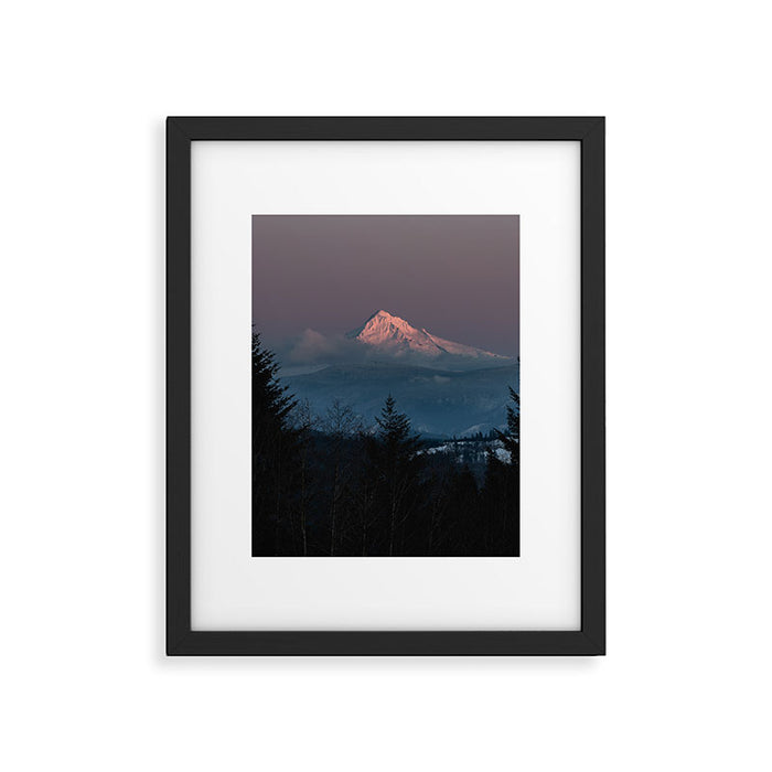 Mt. Hood Forest Mountain - Nature Photography Framed Art Print Gallery Image 1