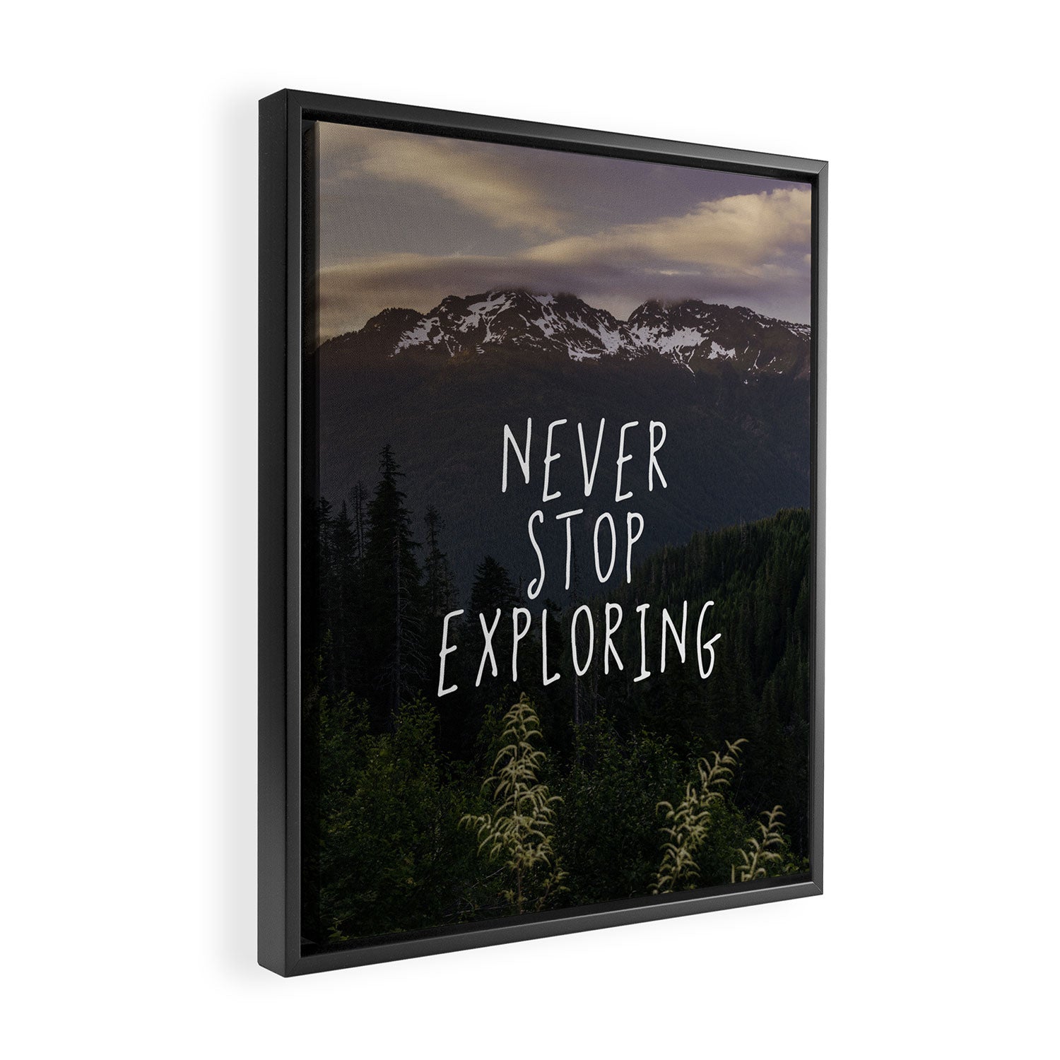 Never Stop Exploring - Nature Photography Framed Canvas Print Gallery Image 2