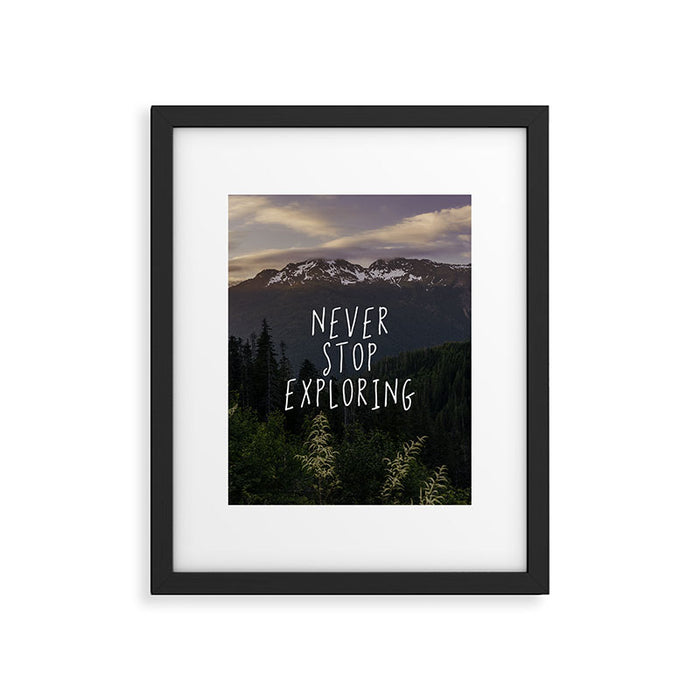 Never Stop Exploring - Nature Photography Framed Art Print Gallery Image 1