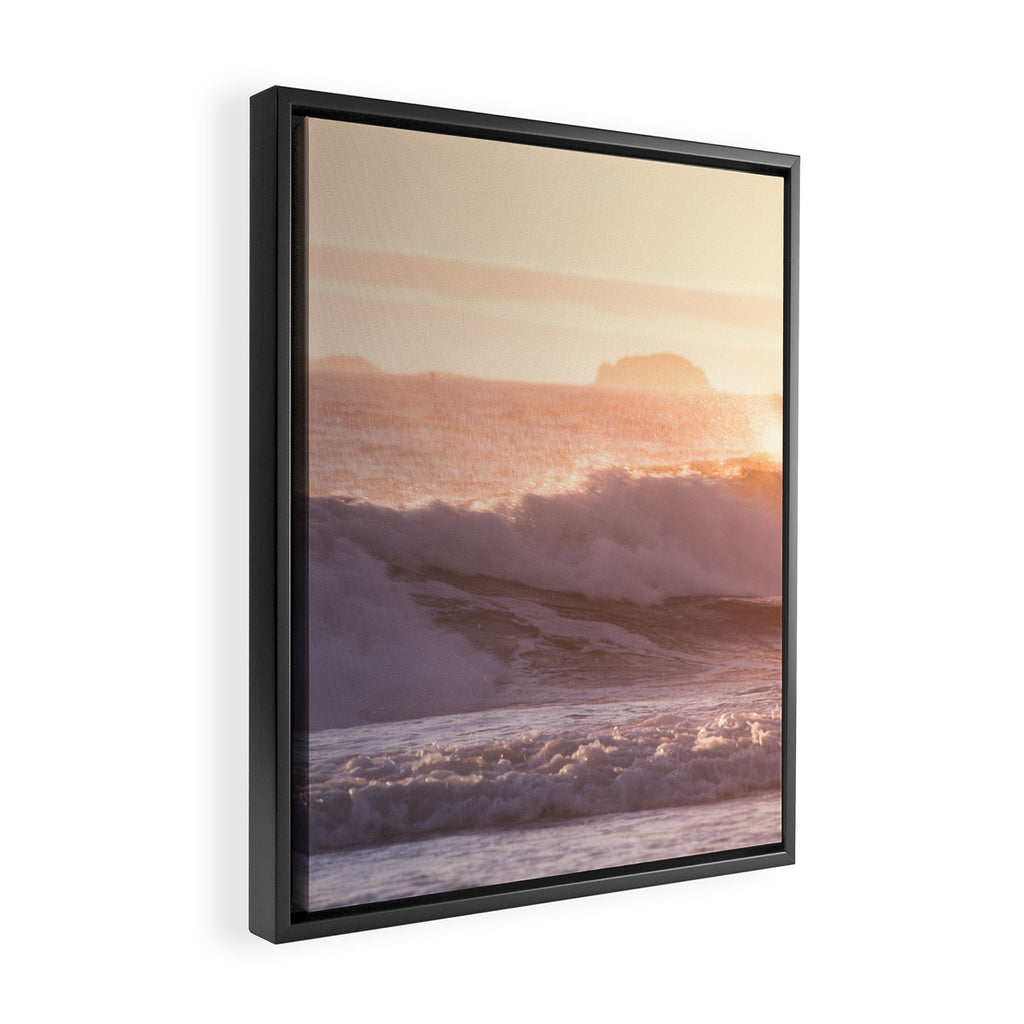 Ocean sunset Framed Canvas Print Gallery Image 2