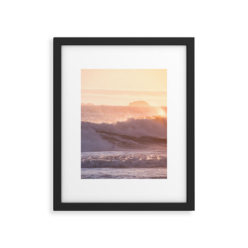 Ocean sunset Framed Art Print Gallery Image 5