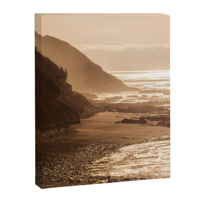 Pacific Coast Beach Sunset Canvas Print Gallery Image 1