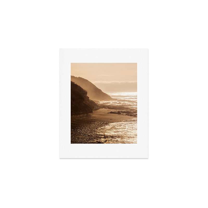 Pacific Coast Beach Sunset Art Print Gallery Image 1