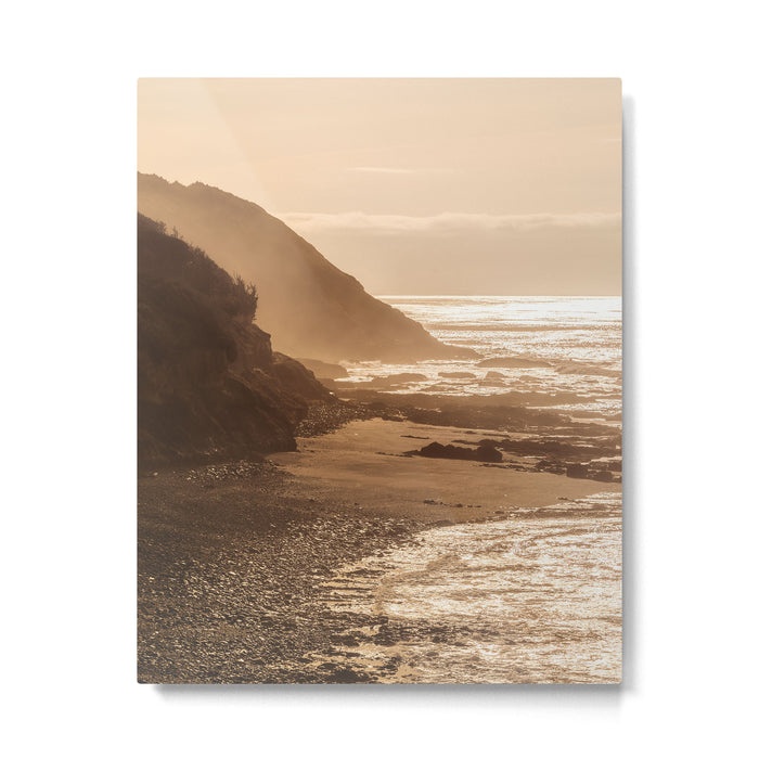 Pacific Coast Beach Sunset Metal Print Gallery Image 1