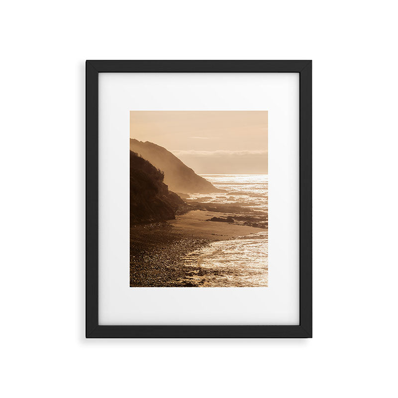 Pacific Coast Beach Sunset Framed Art Print Gallery Image 5