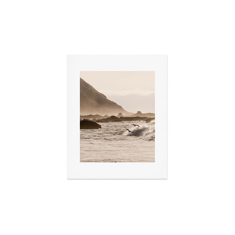 Pacific Coast Summer Beach Sunset Art Print Gallery Image 1