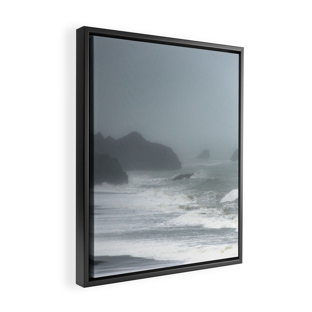 Pacific Northwest Beach Storm Framed Canvas Print Gallery Image 2