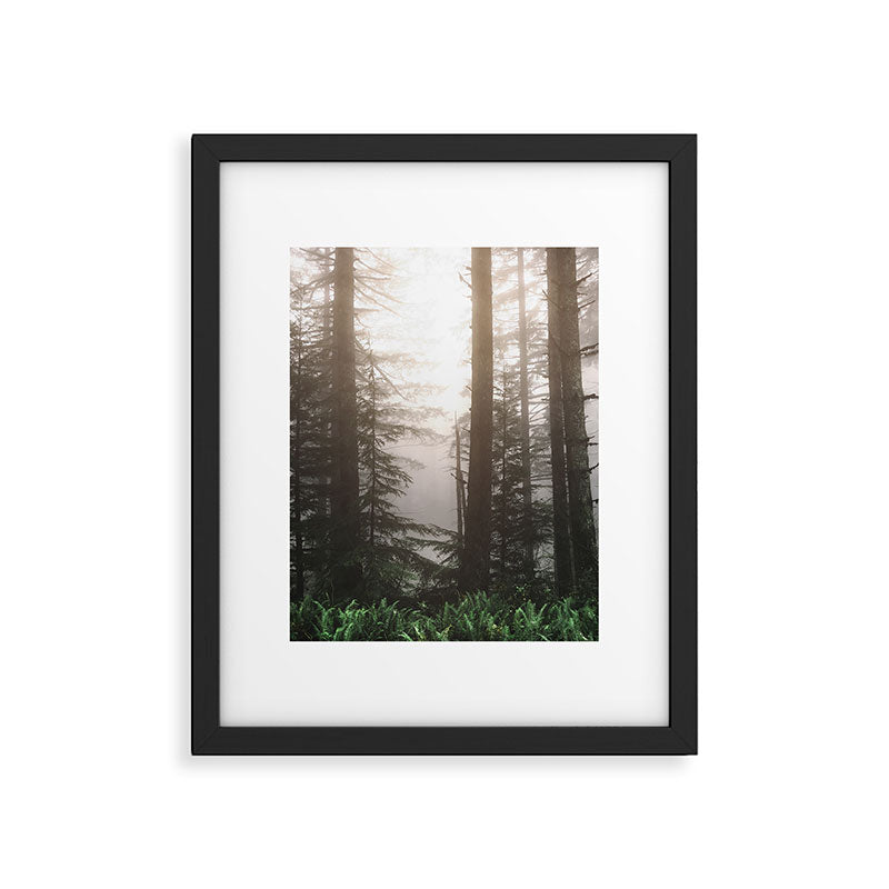 Pacific Northwest Forest Fog Adventures Framed Art Print Gallery Image 5