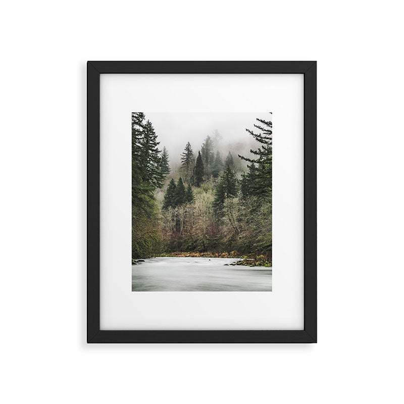 Pacific Northwest Forest River - 24/365 Framed Art Print Gallery Image 5