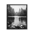 Pacific Northwest River III - Nature Photography Framed Canvas Print Gallery Image 6