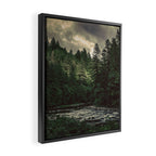 Pacific Northwest River - Nature Photography Framed Canvas Print Gallery Image 2