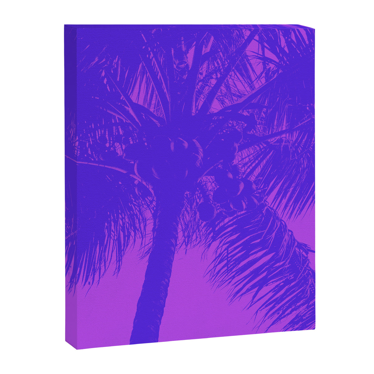 Palm Tree Pink Purple Summer Beach Canvas Print Gallery Image 6