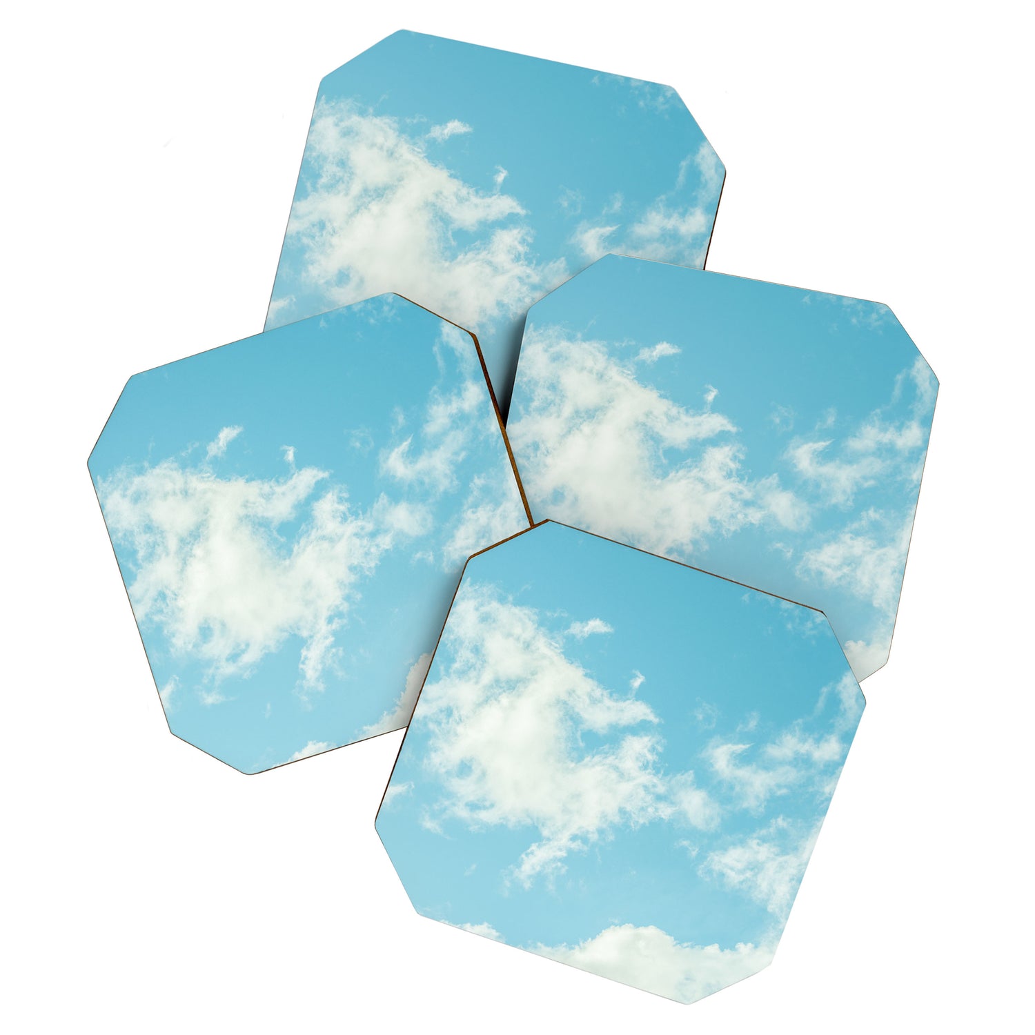 Perfect Blue Summer Sky Nature Photography Coaster Gallery Image 1