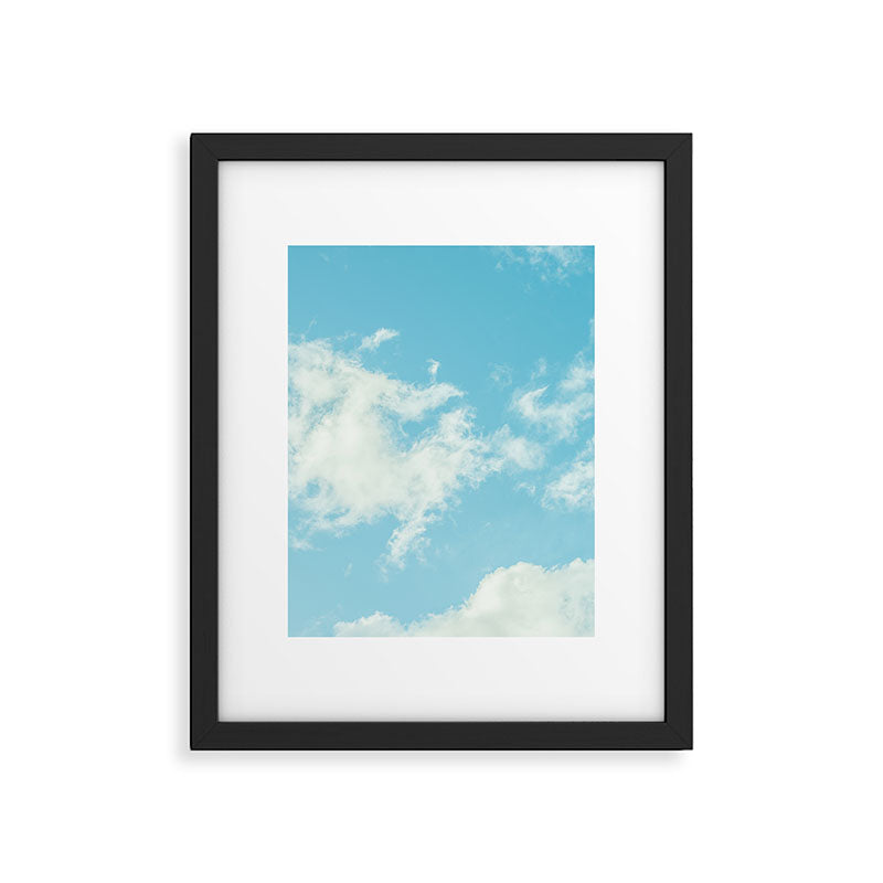 Perfect Blue Summer Sky Nature Photography Framed Art Print Gallery Image 5