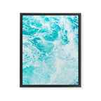 Perfect Sea Waves Framed Canvas Print Gallery Image 8