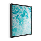 Perfect Sea Waves Framed Canvas Print Gallery Image 2