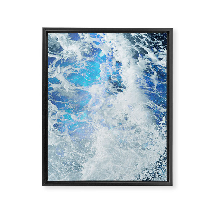 Perfect Sea Waves II Framed Canvas Print Gallery Image 1