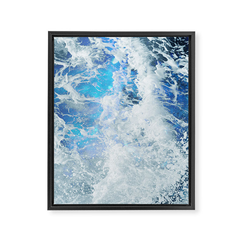 Perfect Sea Waves II Framed Canvas Print Gallery Image 8