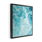 Perfect Sea Waves Framed Canvas Print Gallery Image 2