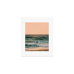 Pink Skies Ocean Vibes Art Print Gallery Image 1