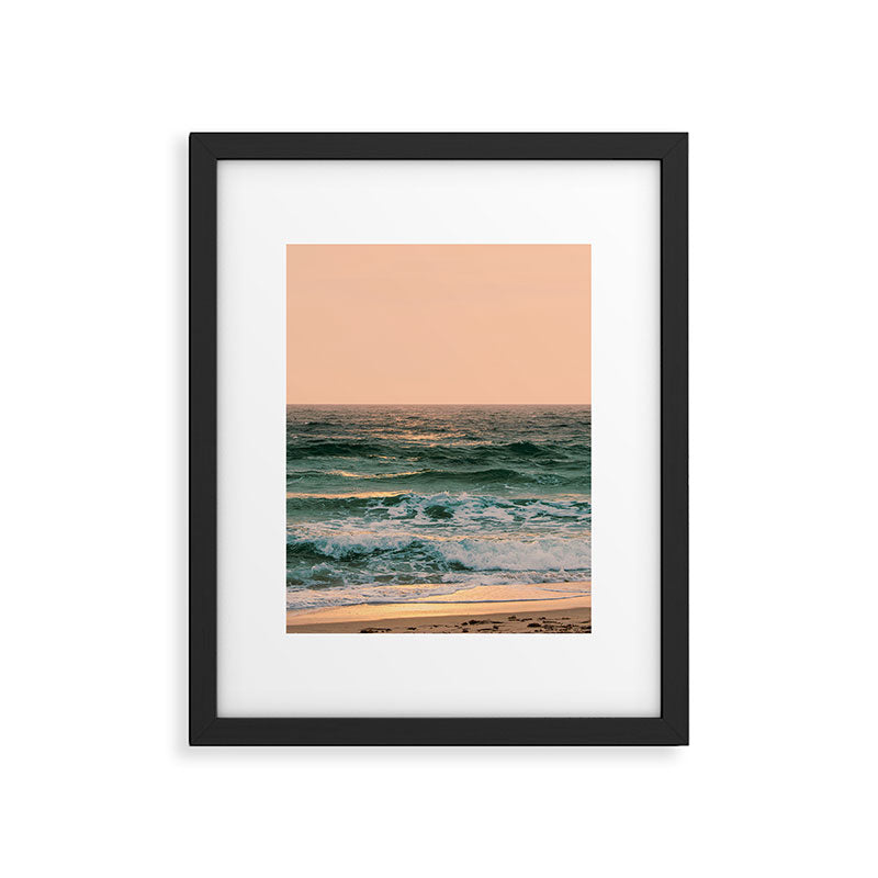 Pink Skies Ocean Vibes Framed Art Print Gallery Image 5